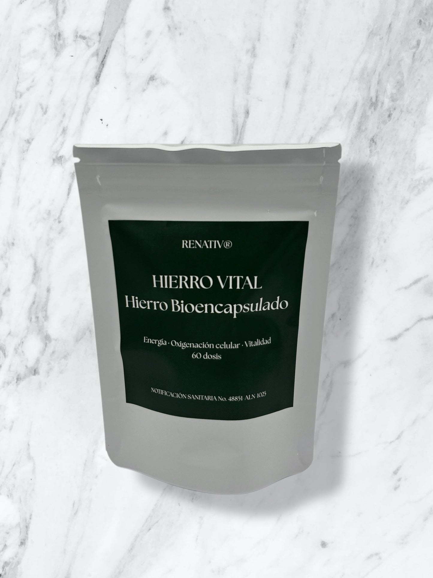 HIERRO VITAL — Hierro Bioencapsulado. Energía · Oxigenación celular · Vitalidad