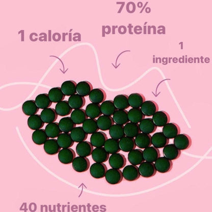 DAILY DOSE: Energía y Nutrición Pura en Cada Tableta de Espirulina Cruda